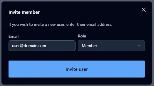 Add user to organization