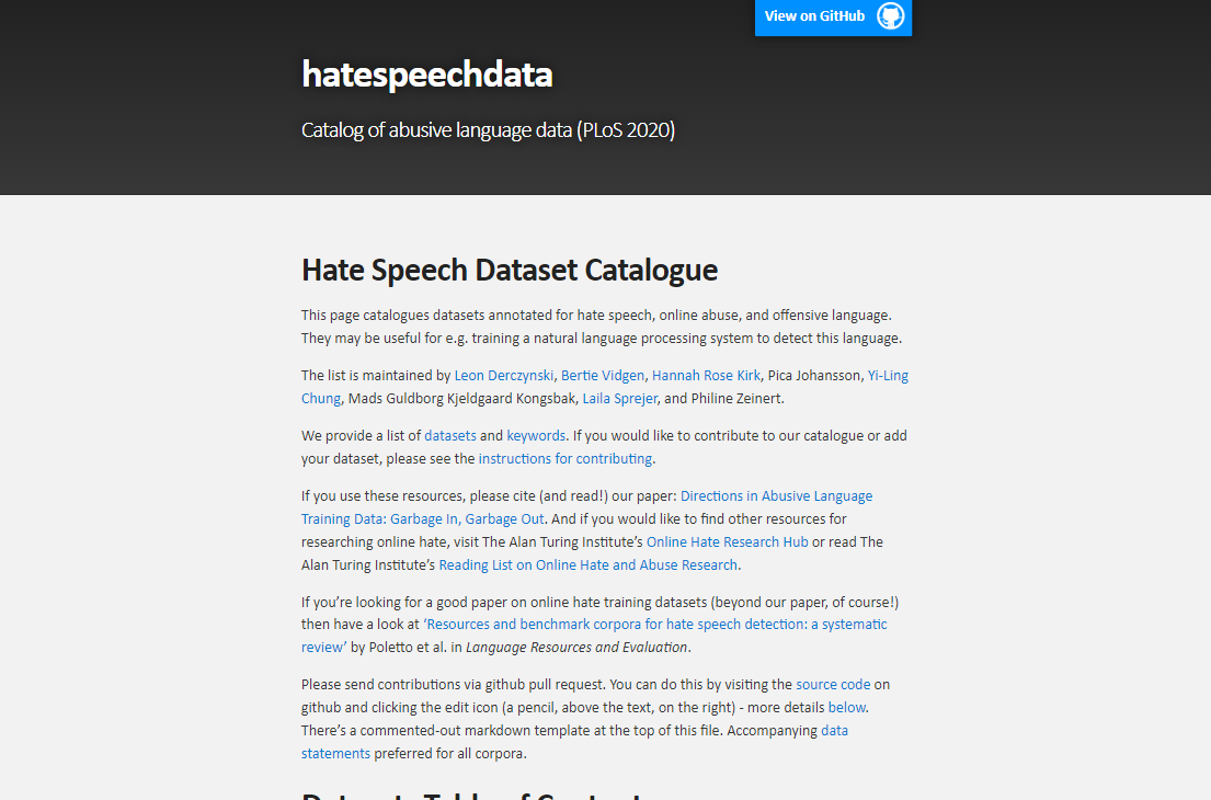 Hatespeech Data